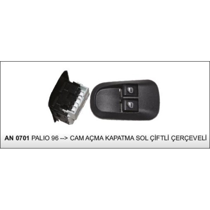 CAM KALDIRMA ANAHTARI ÇIFTLI SOL FIAT PALIO 96- - AN-0701