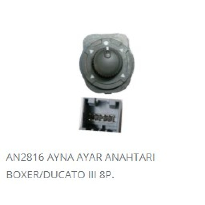 AYNA AYAR ANAHTARI 8PIN PEUGEOT BOXER- FIAT DUCATO III - AN-2816