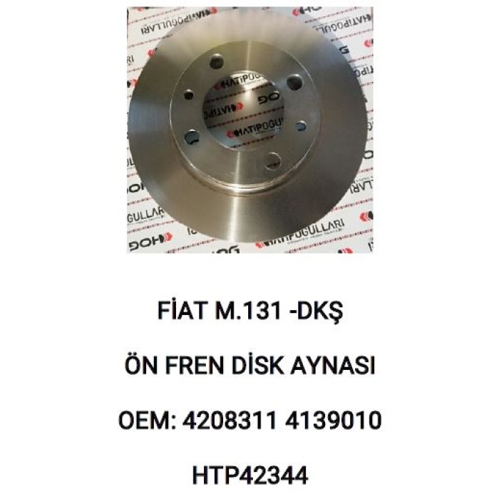 ÖN FREN DISK AYNASI TAKIM FIAT 131 DKS - HTP42344