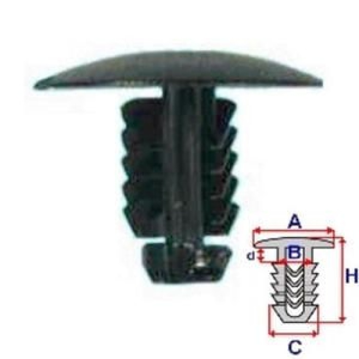 113967 MOTOR KAPUT IZOLATÖR KLIPSI RENAULT MEGANE 50AD - E515020