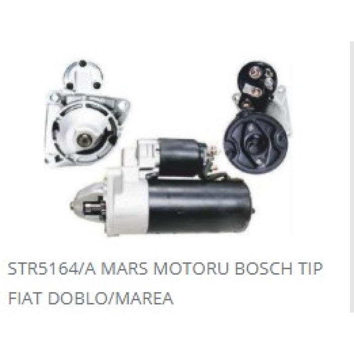 MARŞ MOTORU 9DIŞ 12V FIAT DOBLO-MAREA 1.9 TURBOSUZ BOSCH TIP - DD-STR5164-A