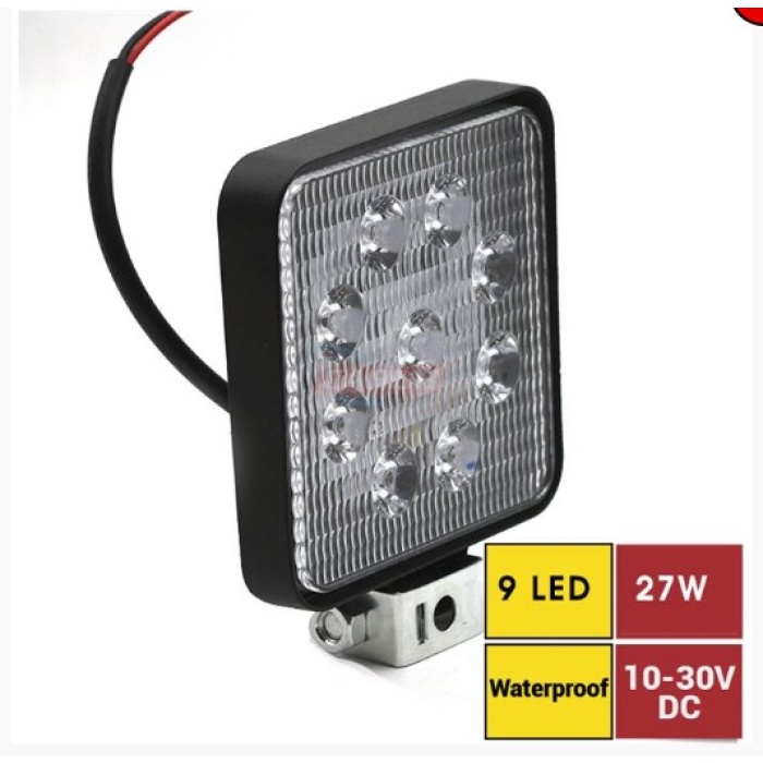 LED ÇALIŞMA LAMBASI KARE 9 LED 27W - BR3010507