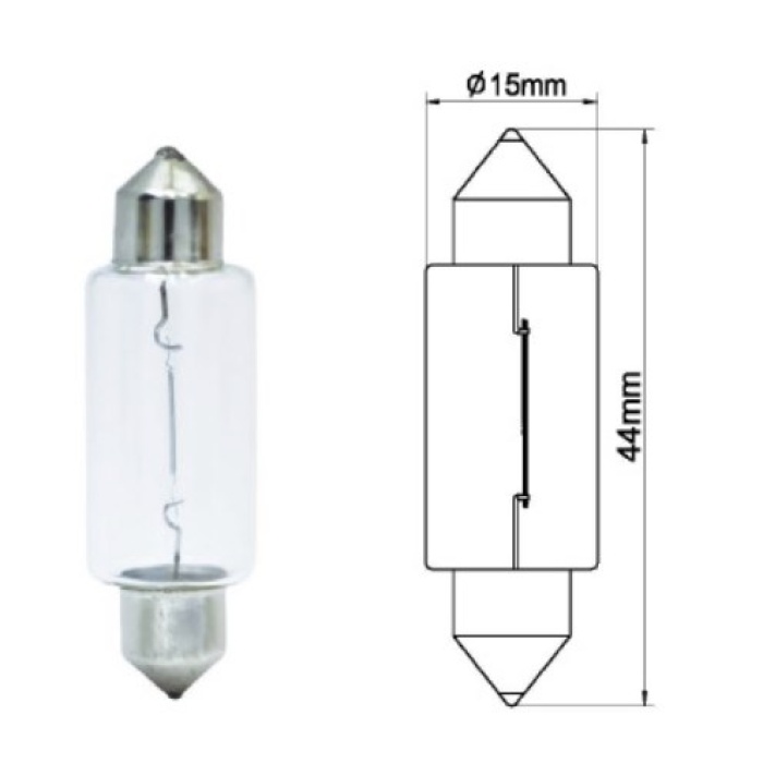 24V 15W SOFIT AMPUL AMPULU 15X44 - BLK-A1868