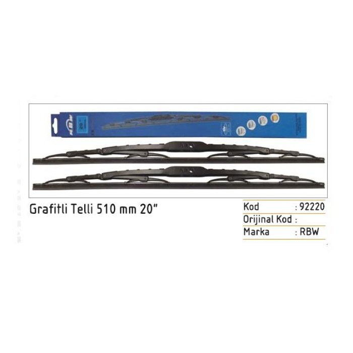 510MM SILECEK SÜPÜRGESI GRAFITLI TELLI RENAULT 19-21 - S92220