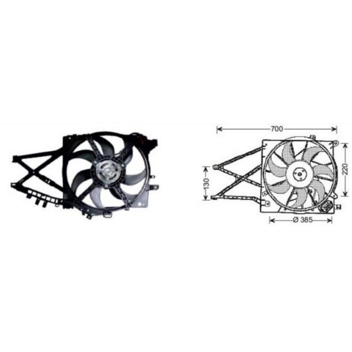 FAN MOTORU OPEL ASTRA H 1.3 CTDI CERCEVELI - RFM2148