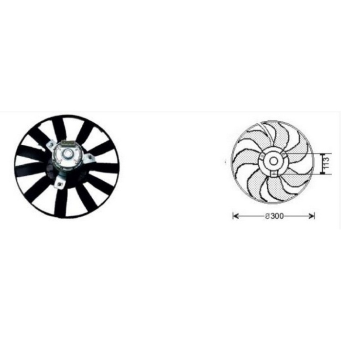 FAN MOTORU VW GOLF III 1 6-1 9 1992-1997 DIZEL - RFM1906