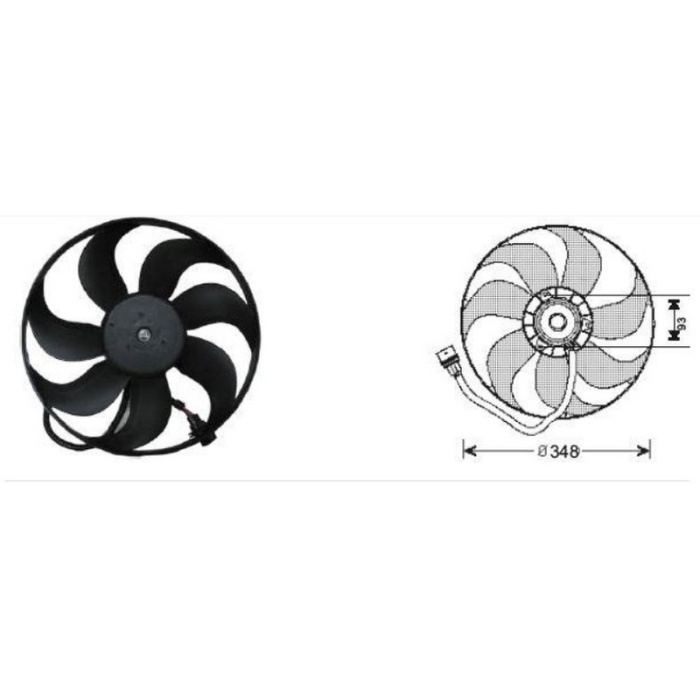 FAN MOTORU VW BORA-GOLF IV-POLO 1 4-1 6 BENZINLI - RFM1911