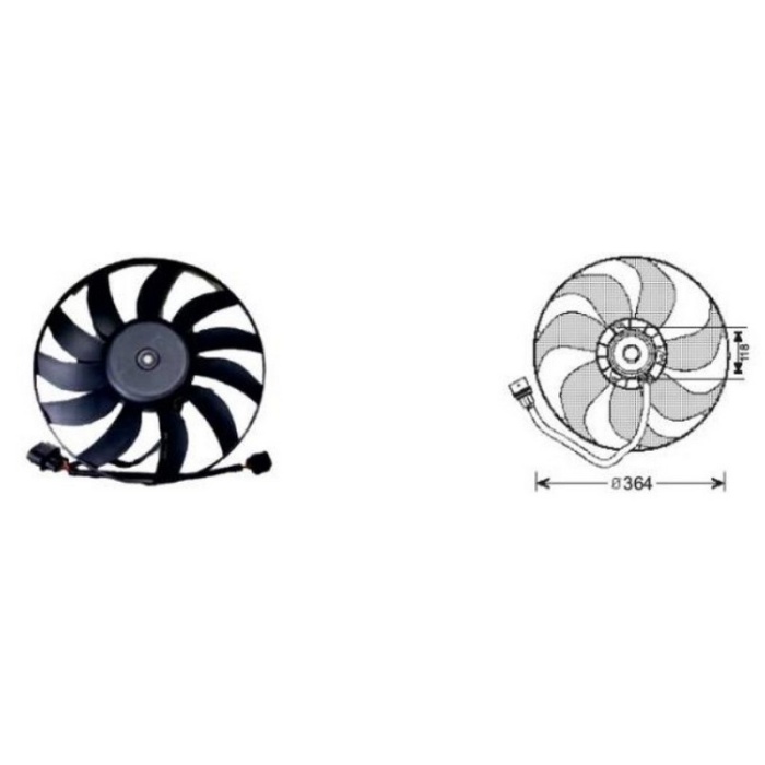 FAN MOTORU VW GOLF IV-LEON 1 4-1 6FSI 2003-- - RFM1914