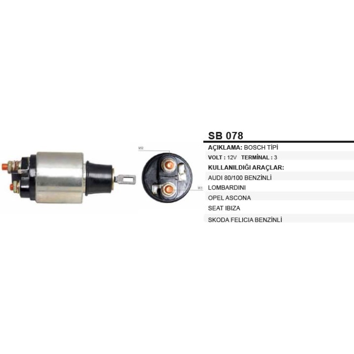 MARŞ OTOMATIĞI 12VOPEL-SKODA FELICIA-LOMBARDINI BOSCH TIPI - SB078