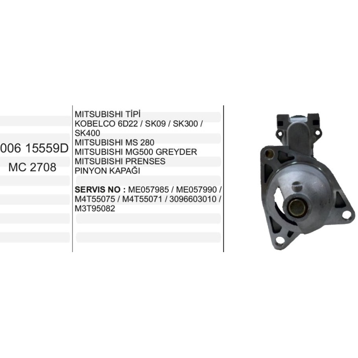 PINYON KAPAĞI KOBELCO SK09-SK300-SK400 MITSUBISHI TIP - MC2708