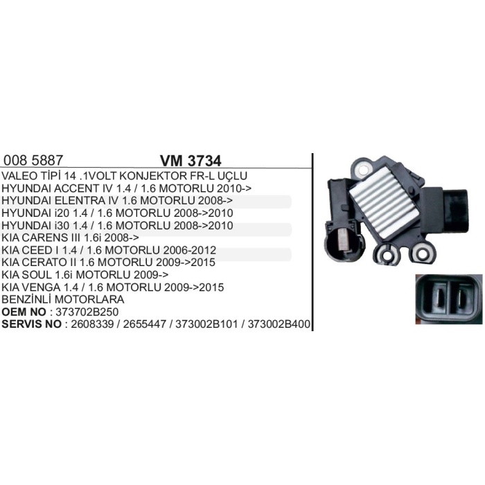 KONJEKTÖR VALEO 14.1V.HYUNDAI I20-I30-IX35 - IM3734