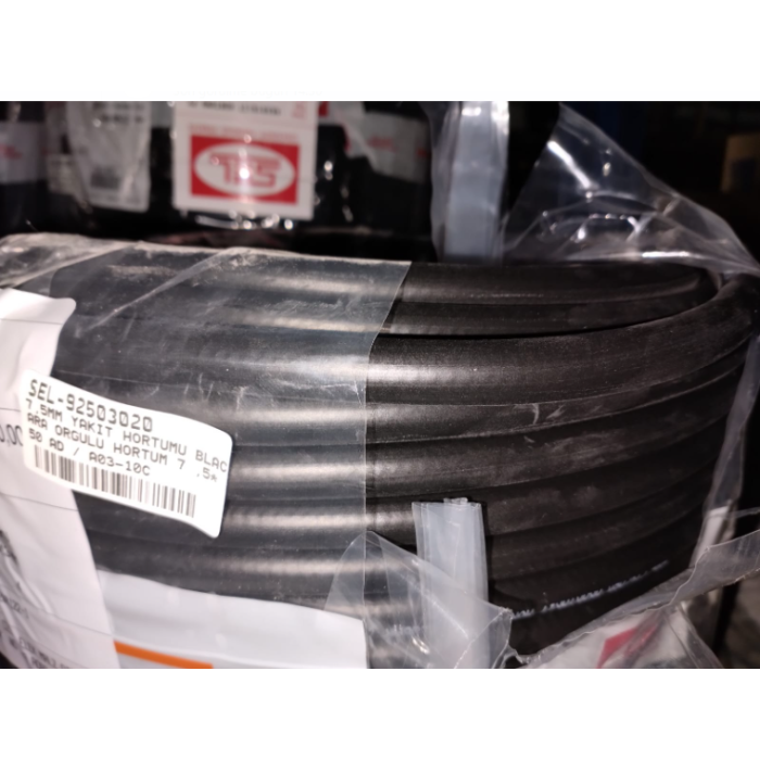 7.5MM YAKIT HORTUMU BLACK ARA ÖRGÜLÜ HORTUM 7 .5- 13 mm FUEL HOSE PVC -NBR  20 BAR - SEL-92503020