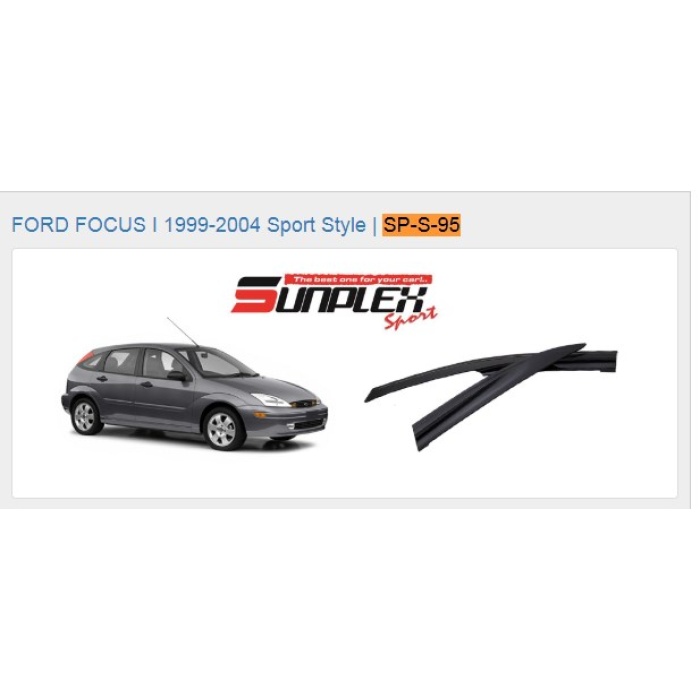 CAM RÜZGARLIĞI FORD FOCUS I 1999-2004 ÖN-ARKA SPORT STYLE - SP-S-95