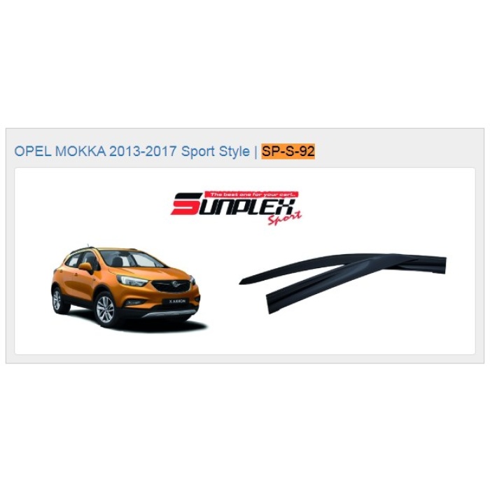 CAM RÜZGARLIĞI OPEL MOKKA 2013-2017 ÖN-ARKA SPORT STYLE - SP-S-92