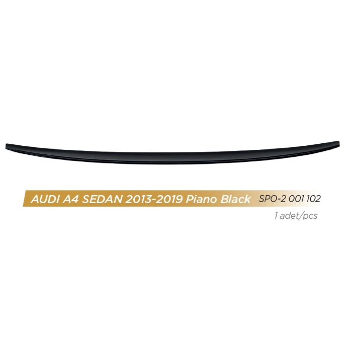 PIANO BLACK SPOILER ARKA AUDI A4 SEDAN 2013-2019 - SPO-2001102