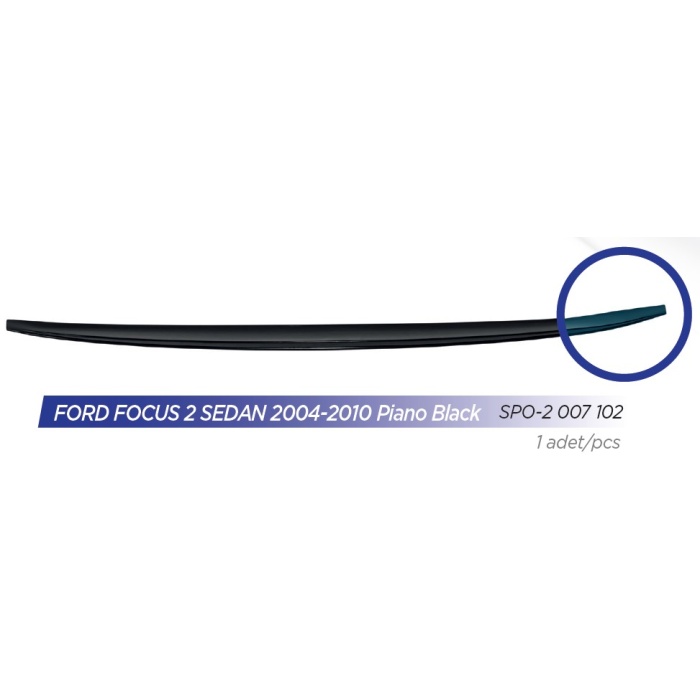 PIANO BLACK SPOILER ARKA FORD FOCUS 2 SEDAN 2004-2010 - SPO-2-007-102