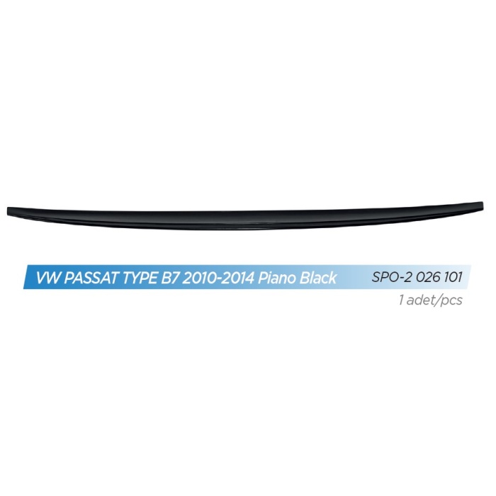 PIANO BLACK SPOILER ARKA VW PASSAT TYPE B7 2010-2014 - SPO-2-026-101