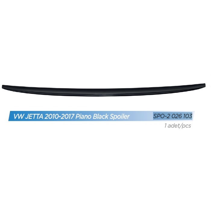 PIANO BLACK SPOILER ARKA VW JETTA 2010-2017 - SPO-2-026-103