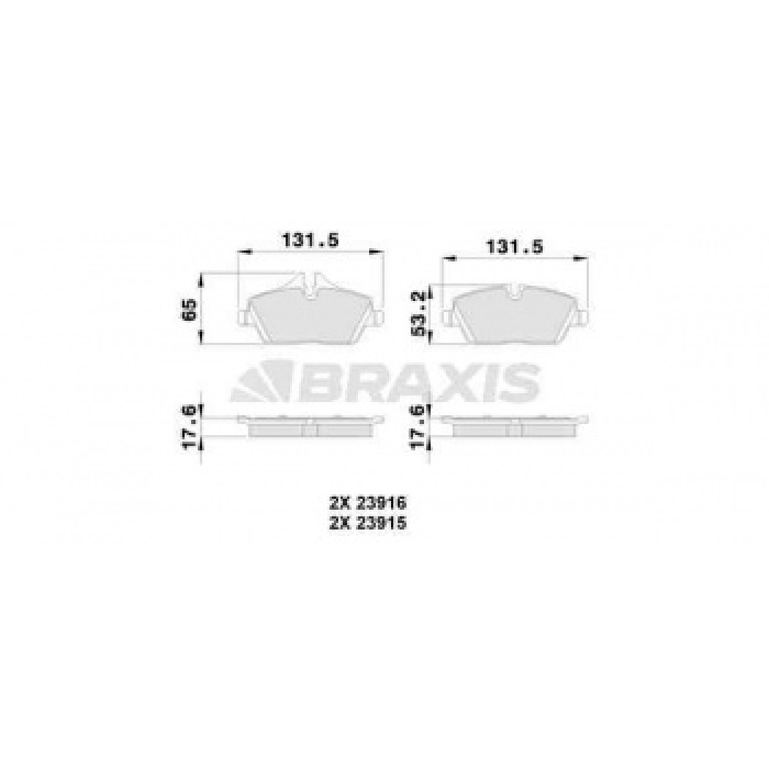 FREN BALATASI ON BMW E87 MINI R55 R56 R57 R58 F54 - BRAXIS AA0031