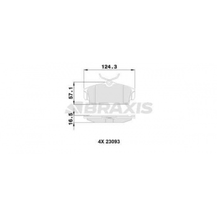 ON FREN BALATASI ALMERA 00--10 PRIMERA P11  96-- 01 DUZ TIP - BRAXIS AA0095