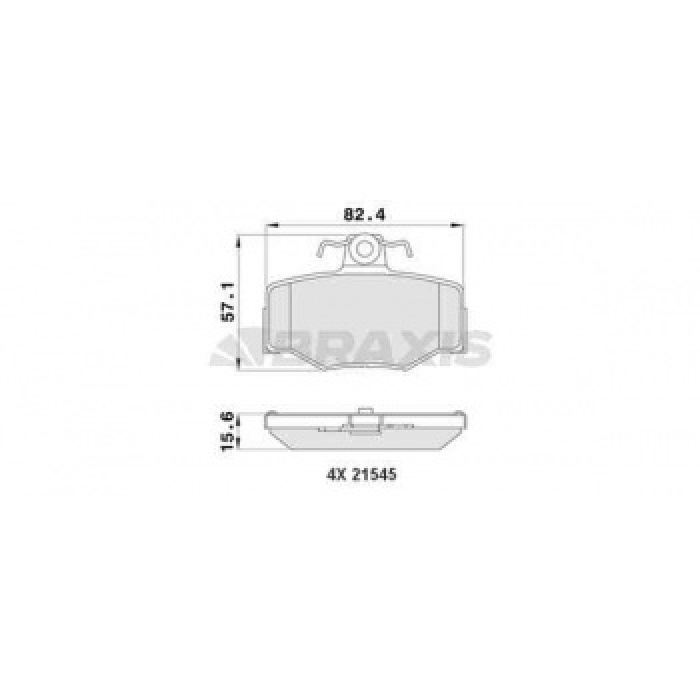 ARKA FREN BALATASI PRIMERA P11 96--02 ALMERA 00-- - BRAXIS AA0120