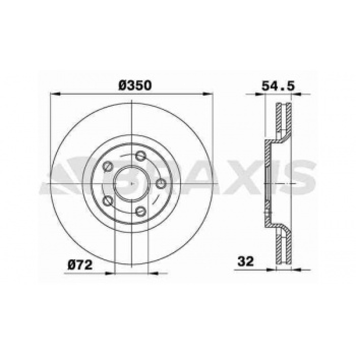 ON FREN DISK AYNASI JEEP GRAND CHEROKEE IV 3.0CRD - BRAXIS AD1059