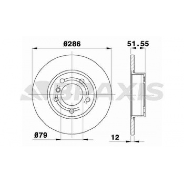 ON FREN DISK AYNASI BMW SERIE 3 Z3 1.6I - BRAXIS AE0135