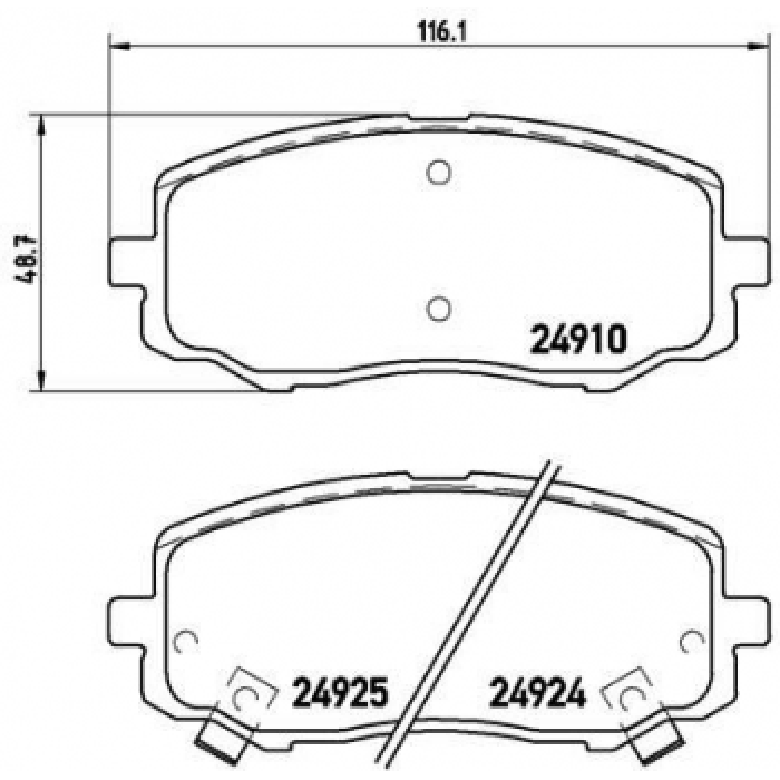 ON FREN BALATASI I20 1.2 ABS 10---PICANTO YM - MANDO MPK25