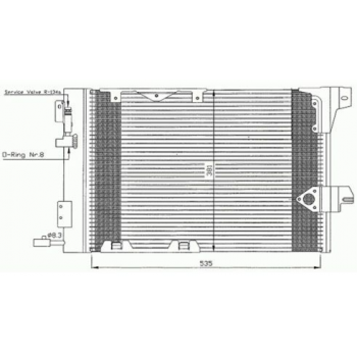 KLIMA RADYATORU KONDANSER ASTRA G 1.4i 98-05 - ORIS COP897016