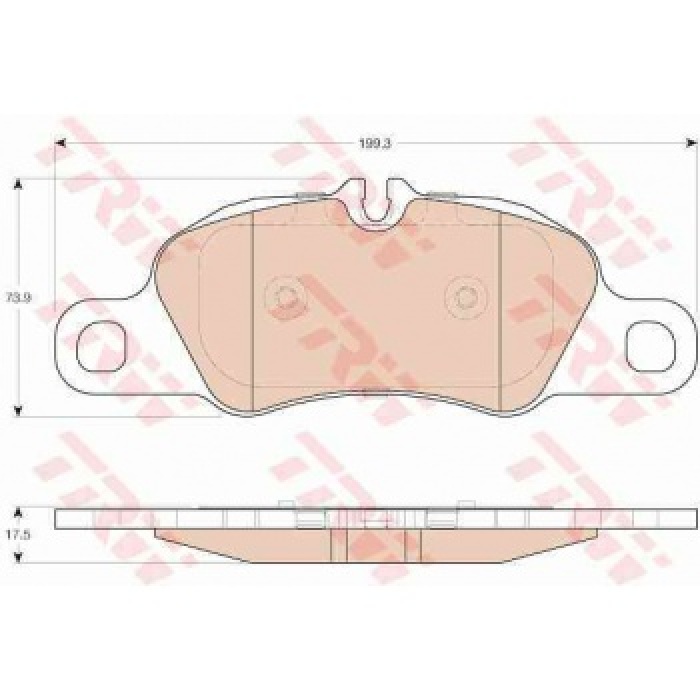 ON FREN BALATASI PORSCHE 911 CABRIO CARRERA BOXSTER 2.7 3.4 11- MA1.04 MAB.04 - TRW GDB1990