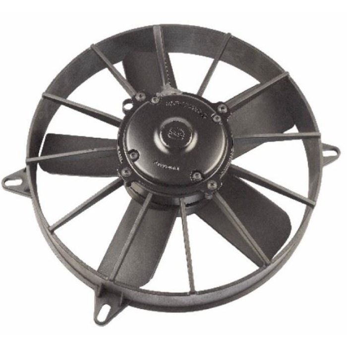 AKSIYEL FAN MOTORU 12V 12 KOMPLE YASSI GENIS UFLEYICI AKSIYEL FAN 5 KANAT 305MM 2700 m3 - h 74316004 - KORMAS 5 702 412 120 001