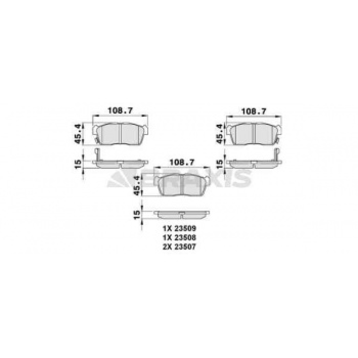 ON FREN BALATASI DAIHATSU SUZU SIRION CUORE IGNIS - BRAXIS AB0095