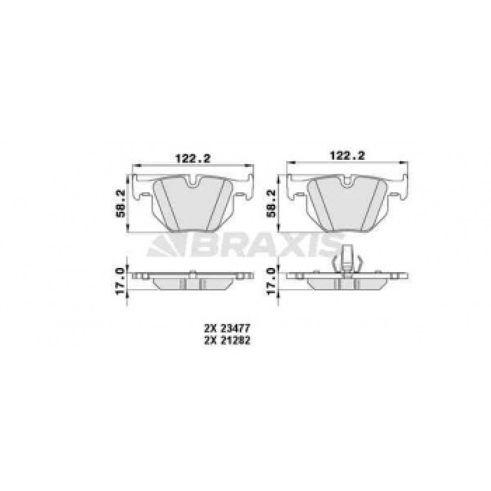 ARKA FREN BALATASI BMW X5 E70 3.0 D 3.0 sI 07---13 E71 X6 08---10 E72 08---10 - BRAXIS AA0230