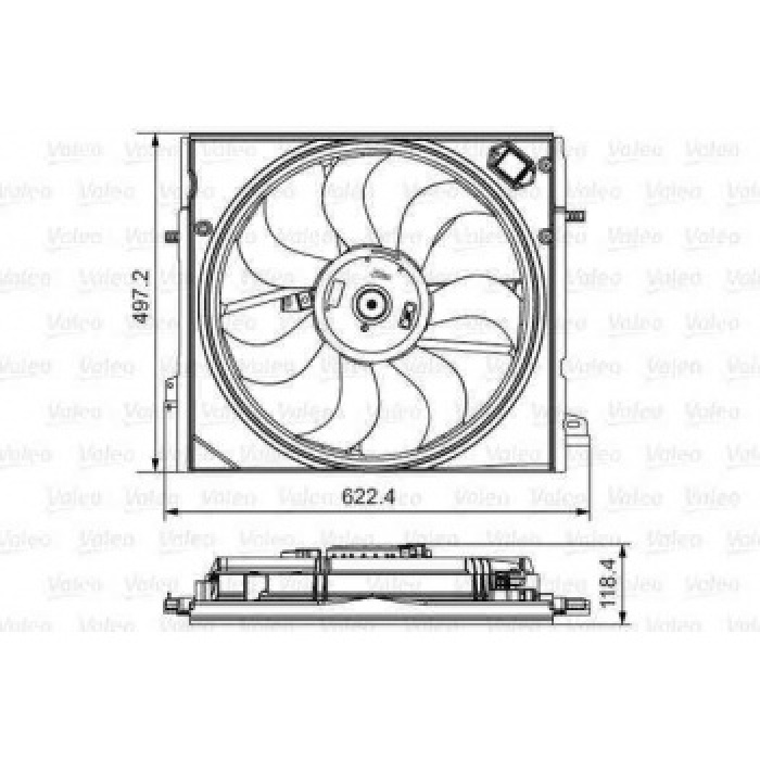 FAN MOTORU NISSAN QASHQAI 2013 - VALEO 698582