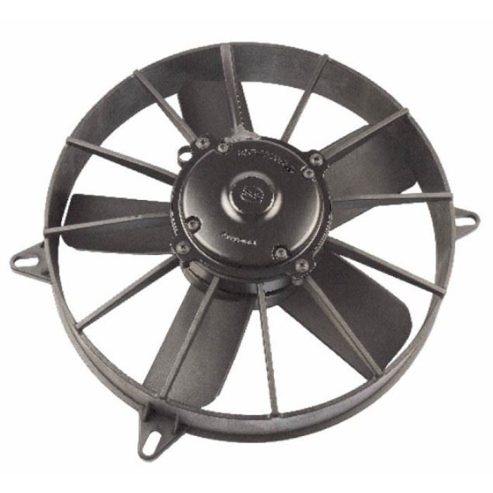 AKSIYEL FAN MOTORU 24V 12 KOMPLE YASSI GENIS UFLEYICI AKSIYEL FAN 5 KANAT 305MM 2700 m3 - h 74316006 - KORMAS 5 702 412 240 001