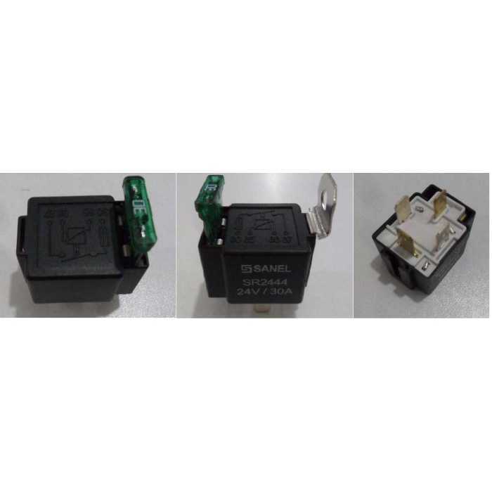 MINI ROLE SIGORTALI 24V 30A 4 UÇLU 87 - SA.SR2444