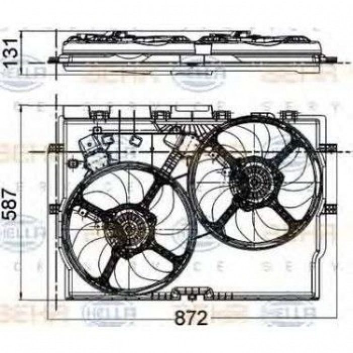 FAN MOTORU DUCATO 2.3 14- - BEHR 8EW351041-431