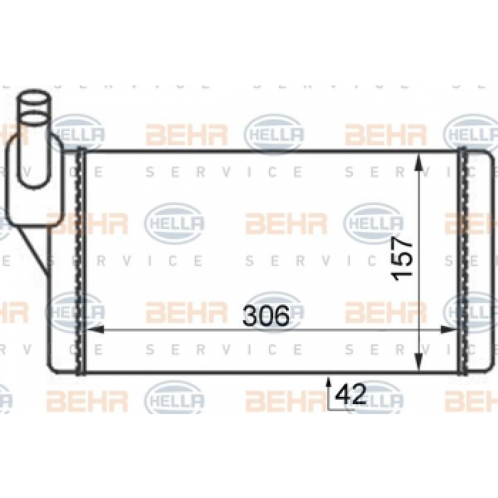 KALORIFER RADYATORU KLIMASIZ TRANSPORTER T4 96-03 - BEHR 8FH351024-401