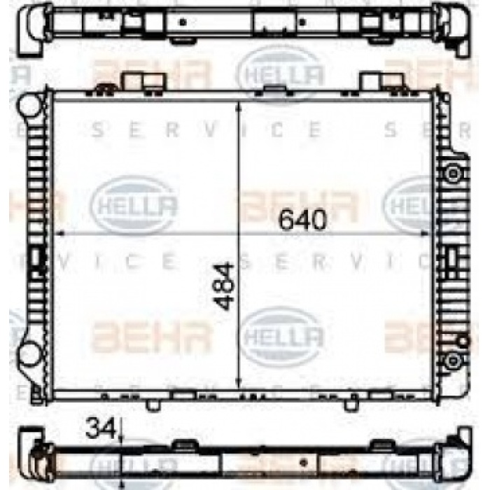 MOTOR SU RADYATORU E-CLASS W210 96-02 S210 96-03 - BEHR 8MK376720-381