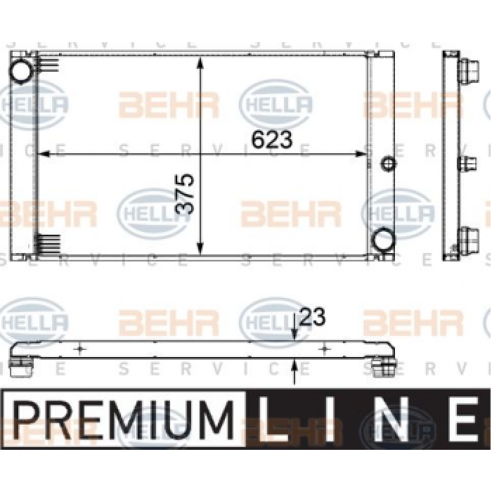 MOTOR SU RADYATORU BMW E60 E63 E64 - BEHR 8MK376754-101