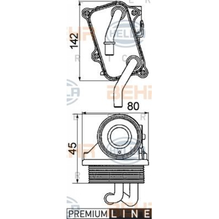 YAG SOGUTUCUSU M112. KOMPLE W202 97-00 W203 00-07 C208 97-02 C209 02-09 W211 02-08 W220 98-05 W251 05-14 - BEHR 8MO376725-301