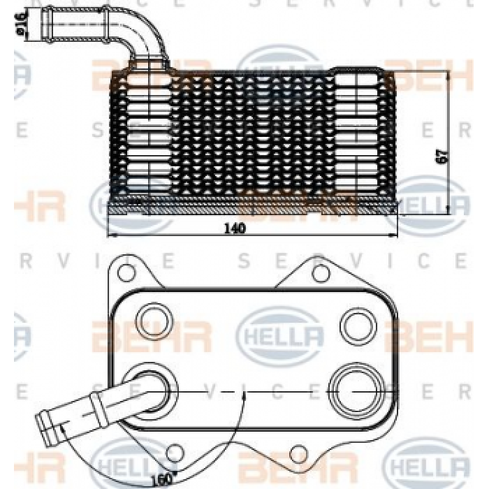 YAG SOGUTUCU GOLF V VI JETTA PASSAT POLO SCIROCCO A1 A3 A4 A6 OCTAVIA LEON TOLEDO 2.0 FSI TFSI 03- BWA BPJ BYK - BEHR 8MO376783-771