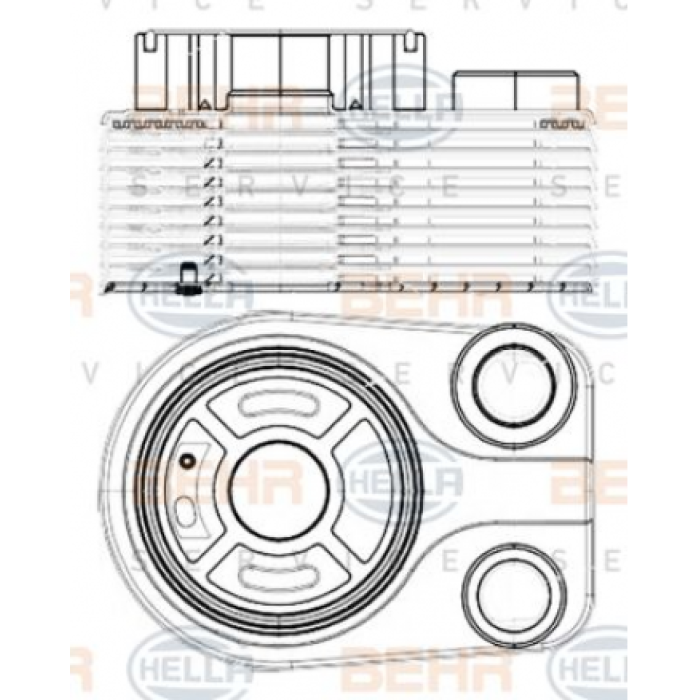 YAG SOGUTUCU K9K QASHQAI NOTE JUKE MICRA MEGANE II III IV FLUENCE CLIO IV DOKKER SANDERO 1.5DCI - BEHR 8MO376797-121