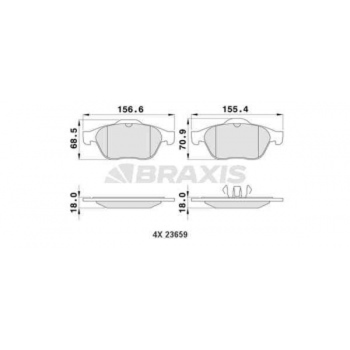 ON FREN BALATASI LAGUNA II 1.6 16V 1.8 16V 1.9 3.0 V6 MEGANE II 05 1.6 16V 1.5 2.0 1.9 - BRAXIS AA0111