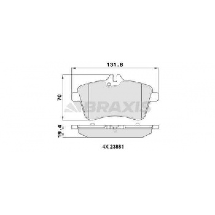 ON FREN BALATASI MERCEDES A SERISI W169 A200 CDI A200 04-- B SERISI W245 B200 - B200 CDI - B200 TU - BRAXIS AA0099