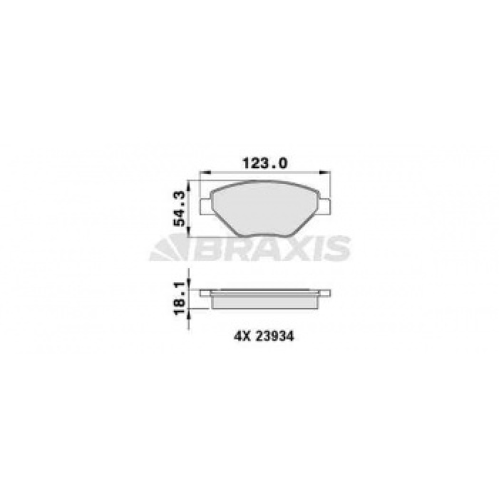 ON FREN BALATASI MEGANE II 1.4 16V SEDAN 11 - 02  SCENIC II 1.4 06 - 03  - BRAXIS AA0236