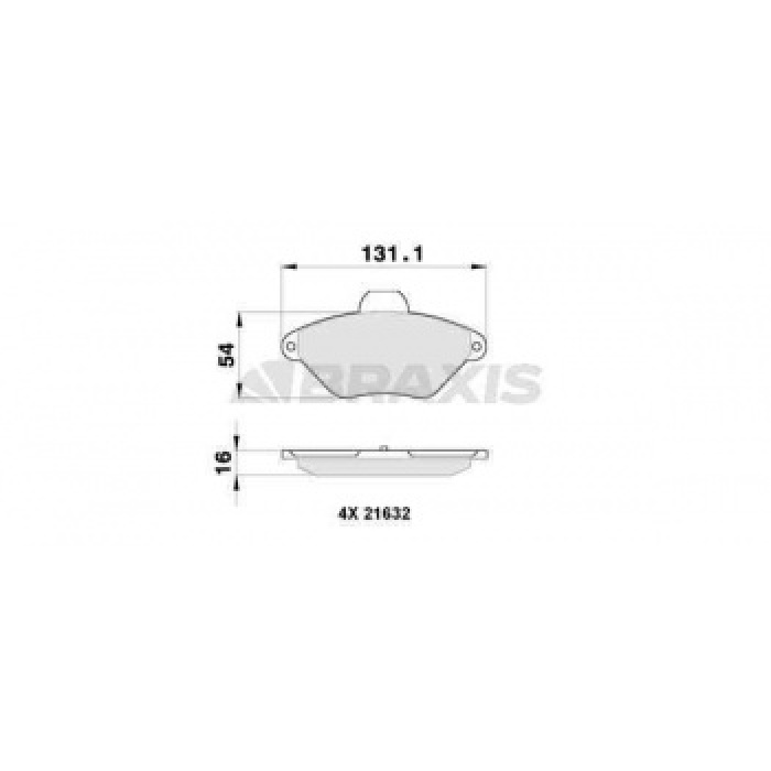 ON FREN BALATASI XANTIA 2.0I 16V ESTATE FISLI - BRAXIS AB0271