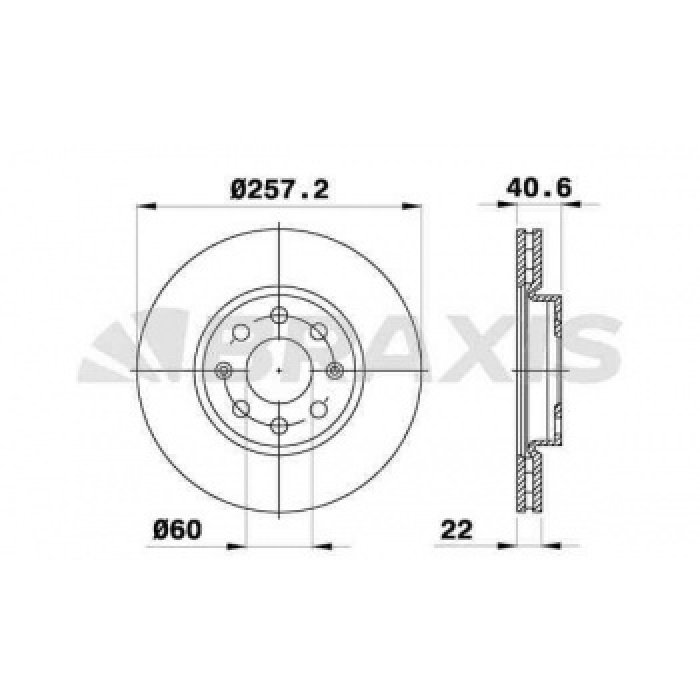 ON FREN DISK AYNASI OPEL ADAM CORSA 1.4I 1.2I - BRAXIS AE0007