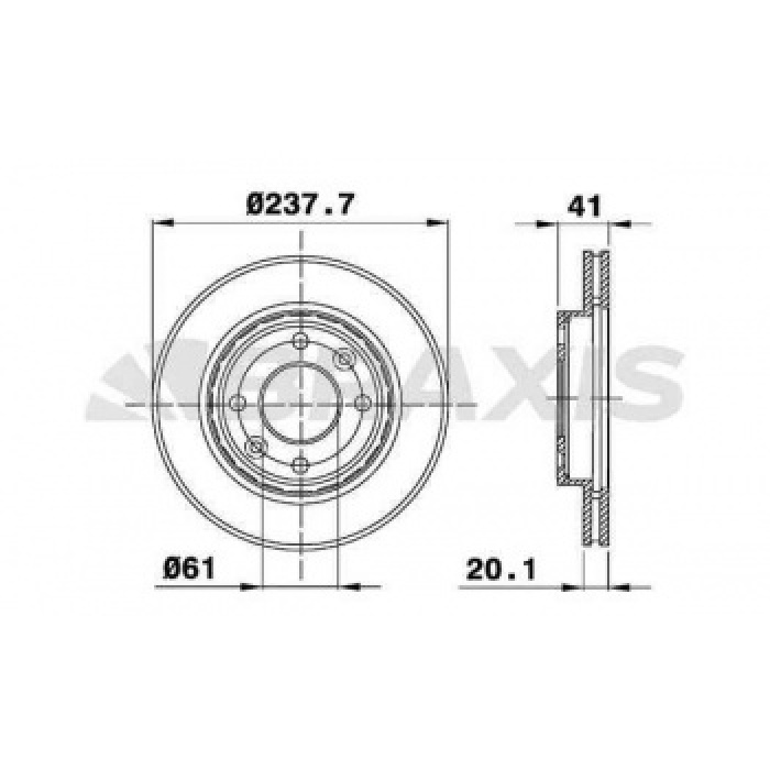 ON FREN DISK AYNASI HAVALI R19 R21 CLIO I II KANGOO MEGANE I SYMBOL I 1.2 - 1.4 - 1.5 - 1.6 - 1.9 KUCUK - BRAXIS AE0015