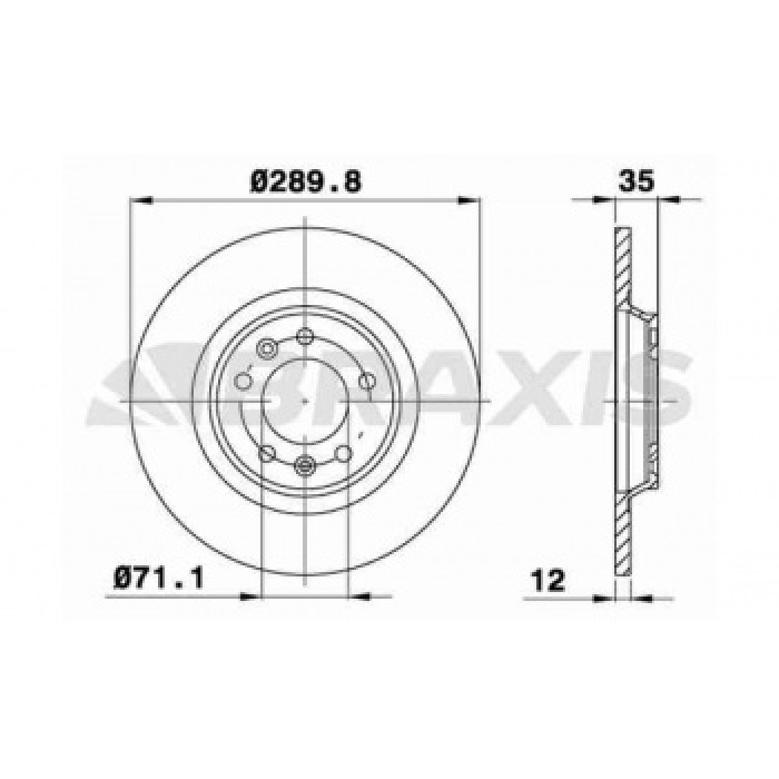 ARKA FREN DISK AYNASI PSA 508 C5 607 RCZ 1.6HDI - BRAXIS AE0115